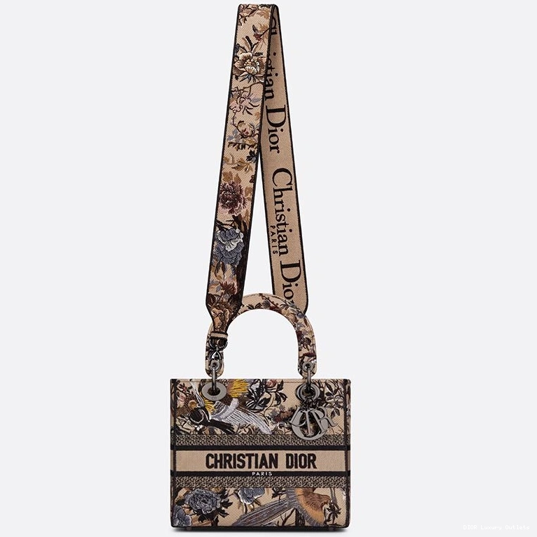 Cheap Canvas Medium Bag Jardin Lady Beige d'Hiver D-lite Motif 0805 Luxury